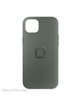 Peak Design Mobile Etui Everyday Case Fabric iPhone 15 Plus - Szarozielone