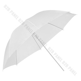 GlareOne Parasolka transparentna, biała, 110cm