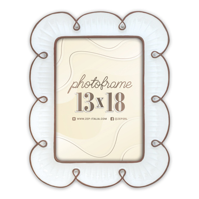 Ramka Italia Nuvola  - różne kolory i formaty - Biały, 13x18, 13x18