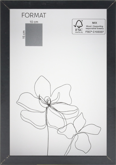 Ramka na zdjęcie głęboka różne formaty i kolory   - Czarny, 10x15, 10x15