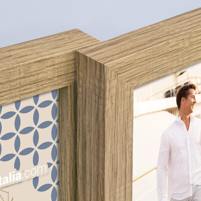 Ramka Italia Bormio - różne formaty - Jasny dąb, 10x15, 10x10 x3 | 10x15 x3