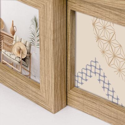 Ramka Italia Bormio - różne formaty - Jasny dąb, 10x15, 10x10 x3 | 10x15 x3