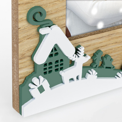 Ramka Italia Kloster 10x15  - Drewno z białym, 10x15, 10x15