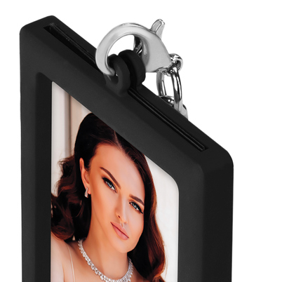 Brelok Italia Metalowy 3,5x4,5 - różne kolory - Czarny, 3,5x4,5, 3,5x4,5