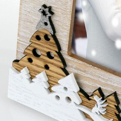 Ramka Italia Sven 10x15 - Drewno z białym, 10x15, 10x15