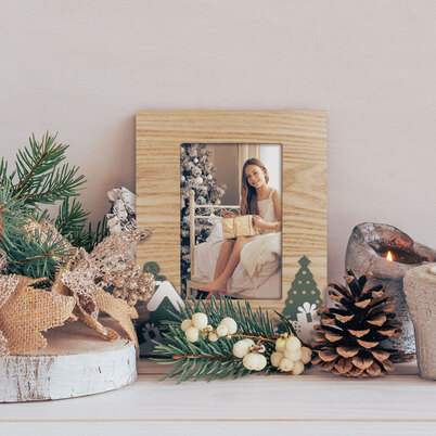 Ramka Italia Kloster 10x15  - Drewno z białym, 10x15, 10x15