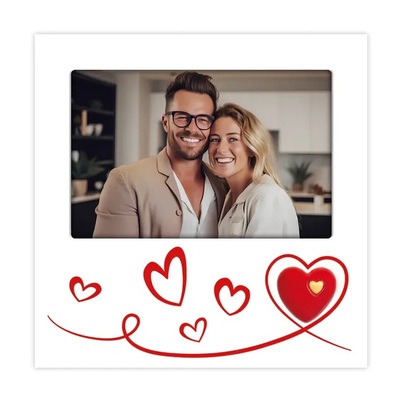 Ramka Italia Roberta - pion/poziom - Biały, 10x15, 10x15 pozioma