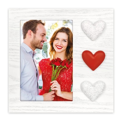 Ramka Italia Adele - Biały, 10x15, 10x15 pionowa