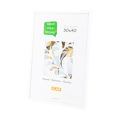 Ramka Icar Pinia - różne kolory i formaty - biały, 30x40, 30x40