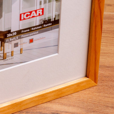 Ramka Icar Aga Pas 20x20 (11,5x11,5)  - różne kolory - Jasna naturalna, 11,5x11,5, 20x20