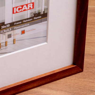 Ramka Icar Aga Pas 20x20 (11,5x11,5)  - różne kolory - Brąz, 11,5x11,5, 20x20
