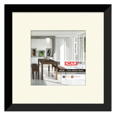 Ramka Icar Aga Pas 20x20 (11,5x11,5)  - różne kolory - Czarny, 11,5x11,5, 20x20