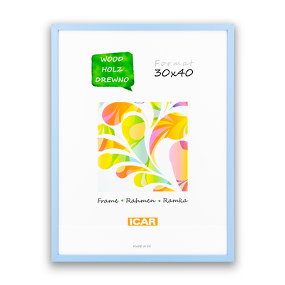 Ramka Icar Pinia - różne kolory i formaty - Jasny błękit, 30x40, 30x40
