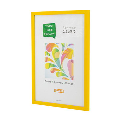 Ramka Icar Pinia - różne kolory i formaty - żółty, 21x30, 21x30
