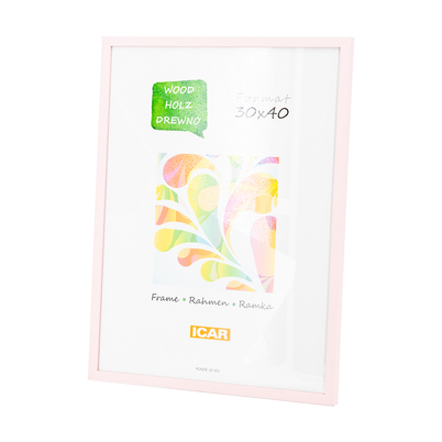 Ramka Icar Pinia - różne kolory i formaty - Jasnoróżowy, 30x40, 30x40