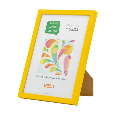 Ramka Icar Pinia - różne kolory i formaty - żółty, 15x21, 15x21