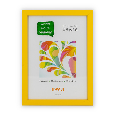 Ramka Icar Pinia - różne kolory i formaty - żółty, 13x18, 13x18