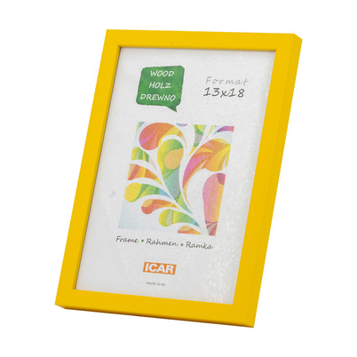 Ramka Icar Pinia - różne kolory i formaty - żółty, 13x18, 13x18