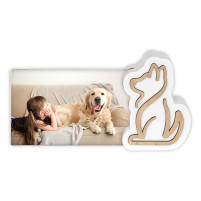 Ramka Italia Rudi - Drewno z białym, 10x15, 10x15