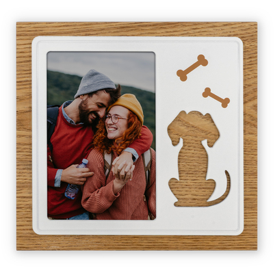 Ramka Italia 10x15 Peggy ZX346 - Brązowo-biała, 10x15, 10x15 pionowa