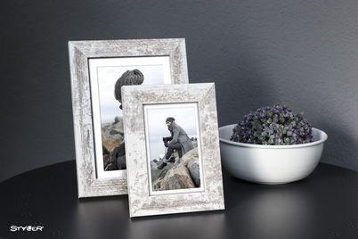 Ramka Styler Narvik - różne kolory i formaty - Naturalne drewno z białym, 13x18, 13x18