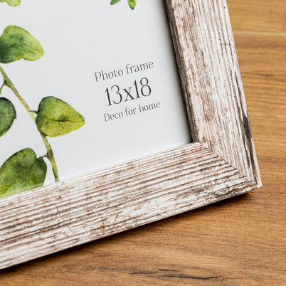 Ramka Styler Narvik - różne kolory i formaty - Naturalne drewno z białym, 13x18, 13x18