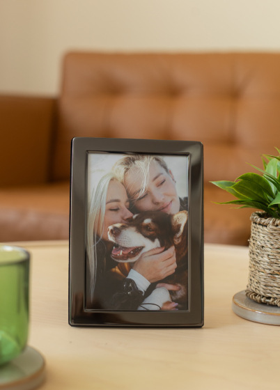 Ramka Italia Black Metal - różne formaty - Czarny, 15x20, 15x20