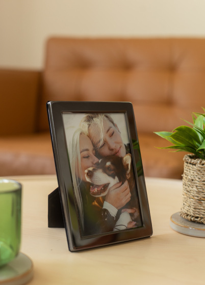 Ramka Italia Black Metal - różne formaty - Czarny, 15x20, 15x20