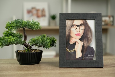 Ramka ITALIA 13x18 GARDA Czarna (K457B) - czarny