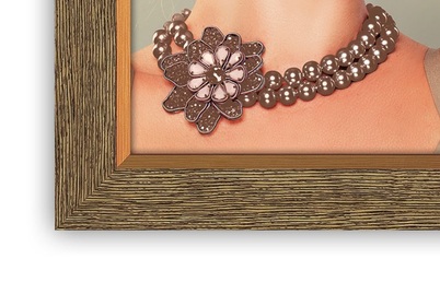 Ramka ITALIA 13x18 QUENTIN brązowa (ZRB57) - złoty