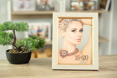 Ramka ITALIA 15x20 QUENTIN White (ZRW68) - złoty