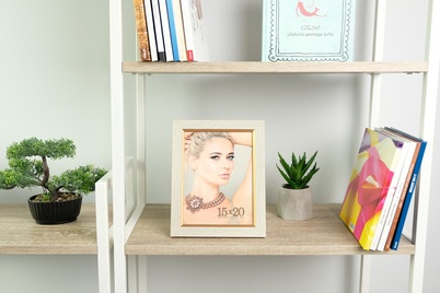 Ramka ITALIA 15x20 QUENTIN White (ZRW68) - złoty