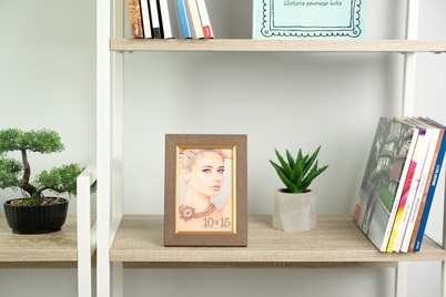 Ramka ITALIA 10x15 QUENTIN Dark Brown (ZRD46) - złoty