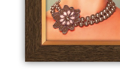 Ramka ITALIA 10x15 QUENTIN Dark Brown (ZRD46) - złoty