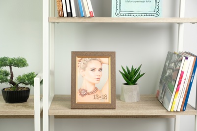 Ramka ITALIA 13x18 QUENTIN Dark Brown (ZRD57) - złoty