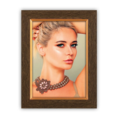 Ramka ITALIA 15x20 QUENTIN Dark Brown (ZRD68) - złoty