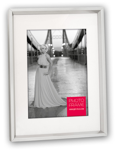 Ramka ITALIA 10x15/15x20 Srebrna (ALPS3) - srebrny