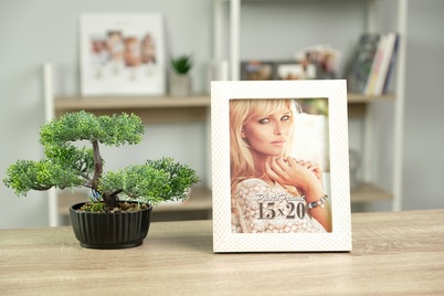 Ramka ITALIA 15x20 VERNE WHITE (NC68W) - kremowy