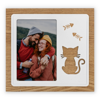 Ramka Italia 10x15 Duchessa ZX246 - Brązowo-biała, 10x15, 10x15 pionowa