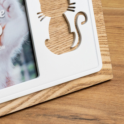 Ramka Italia 10x15 Duchessa ZX246 - Brązowo-biała, 10x15, 10x15 pionowa