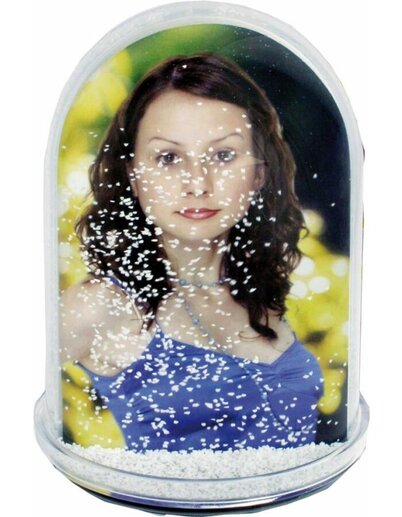 Ramka Italia Kula śnieżna XXL (12,5x7,5) - Biały, 10x12, 10x12