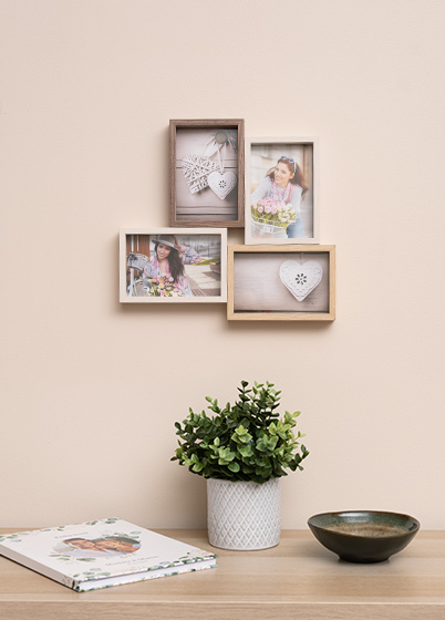 Ramka Italia Montreaux 4Q 4x10/TYY746 - Dąb, 10x15, 10x15 x4