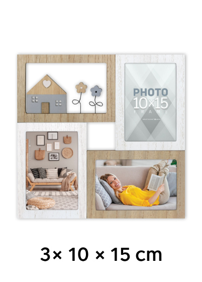Ramka Italia 3x10x15 Malcesine Hy7844 - Wielokolorowa, 10x15, 10x15 x3