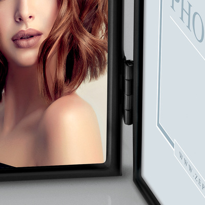 Ramka ITALIA SILVIA 2x 10x15 - Czarny, 10x15, 10x15 pionowa