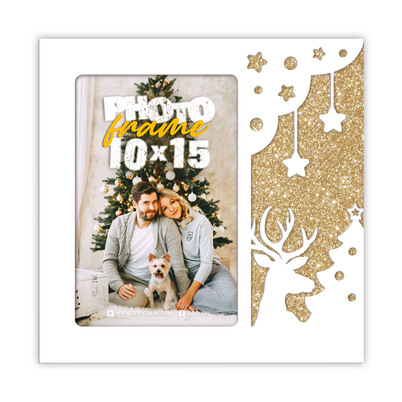 Ramka Italia Berna 10x15 - Drewno z białym, 10x15, 10x15