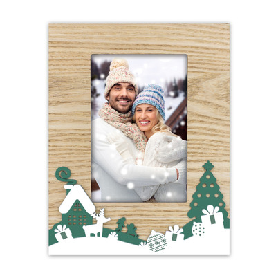 Ramka Italia Kloster 10x15  - Drewno z białym, 10x15, 10x15