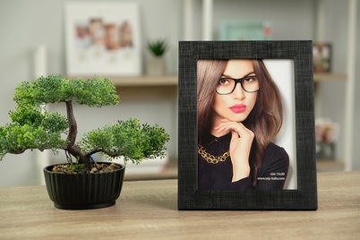 Ramka ITALIA 15x20 GARDA Czarna (K468B) - czarny