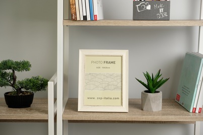 Ramka ITALIA 15x20 TAMIGI 1 Biała (CC168) - kremowy