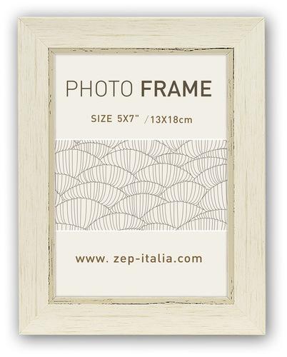 Ramka ITALIA 15x20 TAMIGI 1 Biała (CC168) - kremowy
