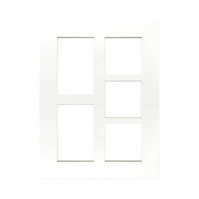 Passe-partout FOCUS collage - Biały, 10x10 x3  / 10x15 x2, 30x40